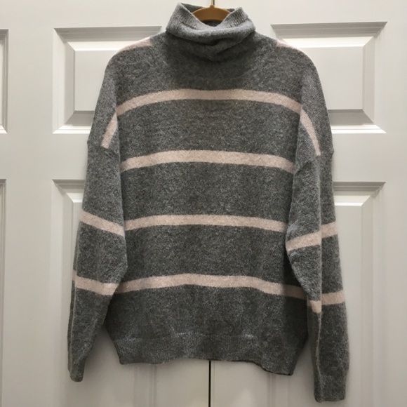 Peserico Italy Sweater Striped Metallic Lurex Alpaca Blend Italian 46, US Medium - Picture 1 of 13
